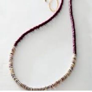 Free People Wanderin Belly Chain in Purple Puka Shell NWT